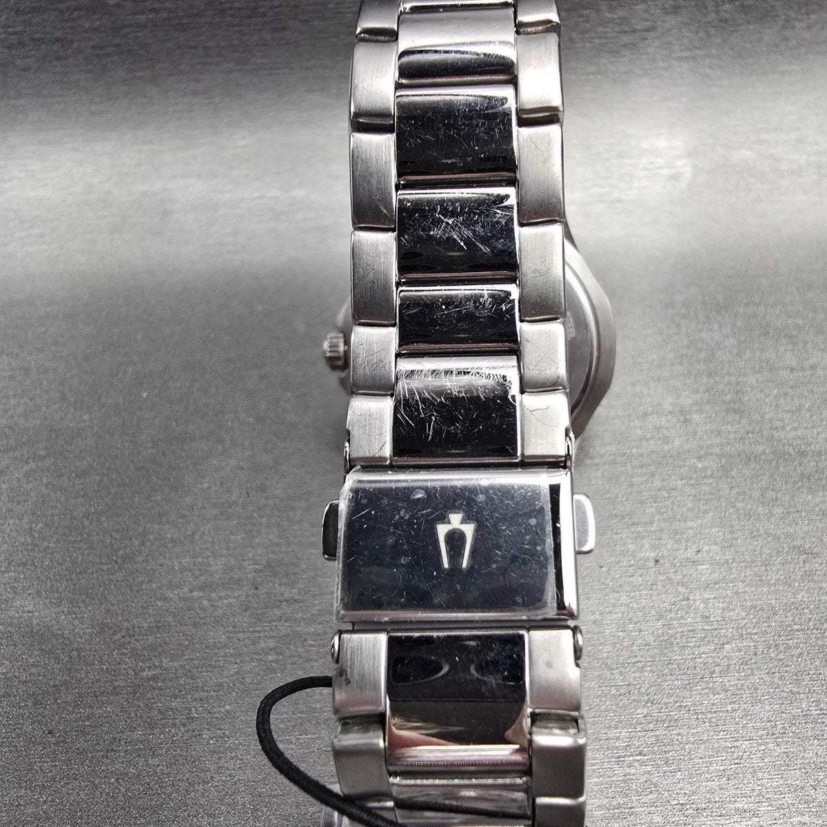 Bulova Watch Men 40mm Silver Dial Silver Tone Date Round 96B376 New Battery7