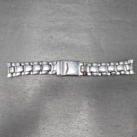 Fossil Bracelet 20mm stainless Steel Band Tri Folding Clasp0