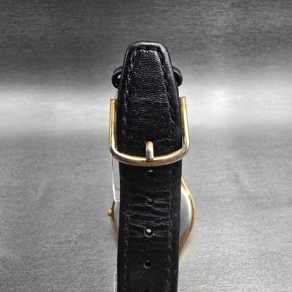 Seiko Watch Men 35mm Black Dial Gold Tone Daydate Round 7N43-8A99 New Battery8