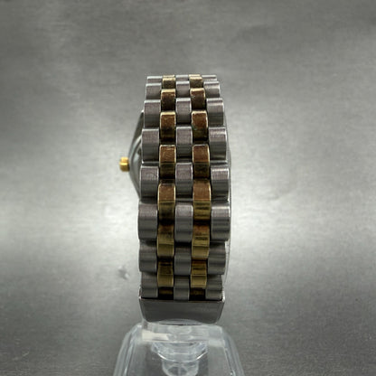 Longines Watch Unisex 33mm Gold Dial Two Tone Date Round 156.1647 New Battery7