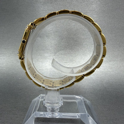 Seiko Tank Watch Women 14mm Champagne Dial Gold Tone 2E207191 New Battery6