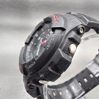 Casio G-Shock G-100 Watch Men 47mm Black Dial Black Tone Chrono Alarm New Batt J2