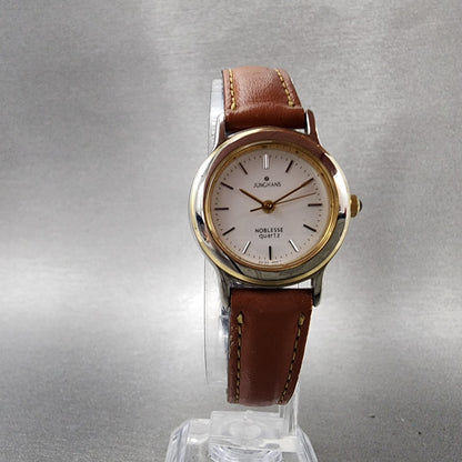 Junghans Noblesse Watch Women 24mm White Dial Silver Tone Round New battery5