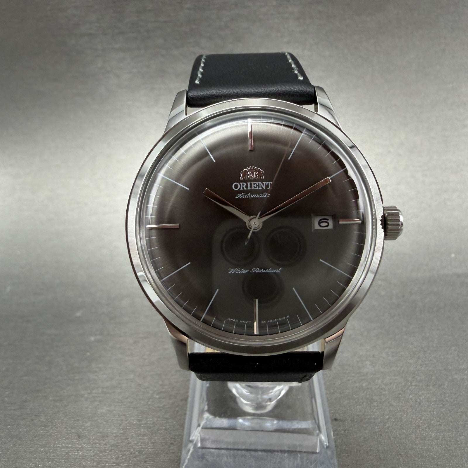 Orient Bambino Watch Men 41mm Gray Dial Stainless Steel Date Round Automatic0