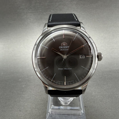 Orient Bambino Watch Men 41mm Gray Dial Stainless Steel Date Round Automatic0