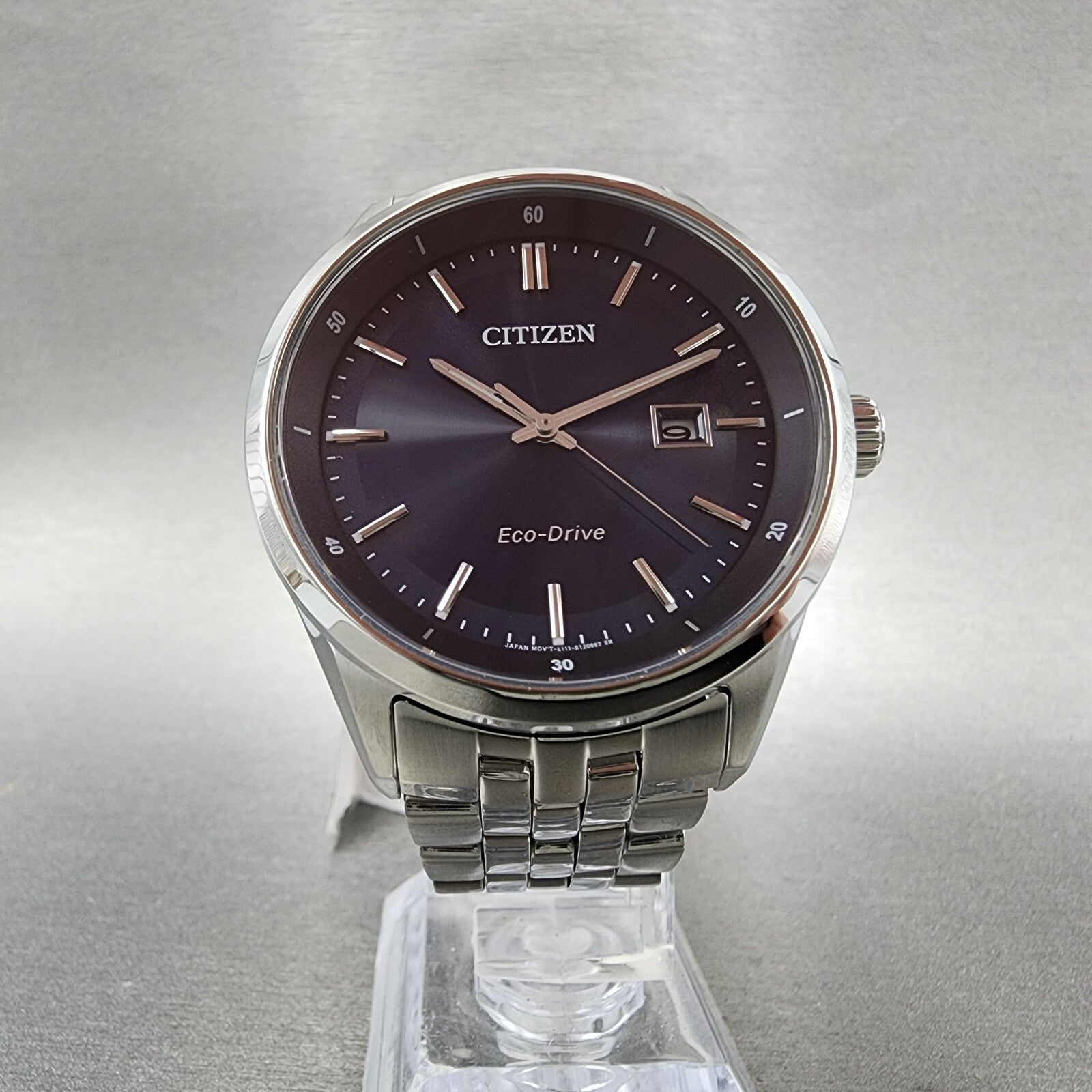 Citizen EcoDrive Addysen Watch Men 41mm Blue Dial Steel Date BM725153L5