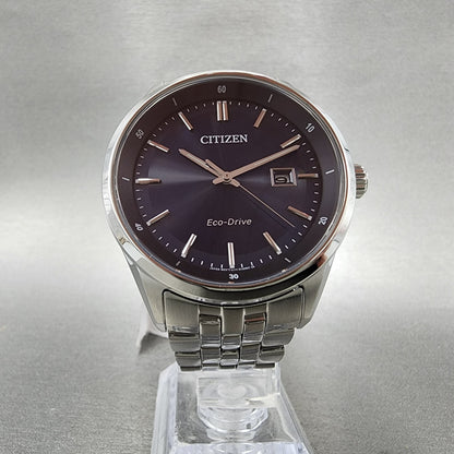 Citizen EcoDrive Addysen Watch Men 41mm Blue Dial Steel Date BM725153L5