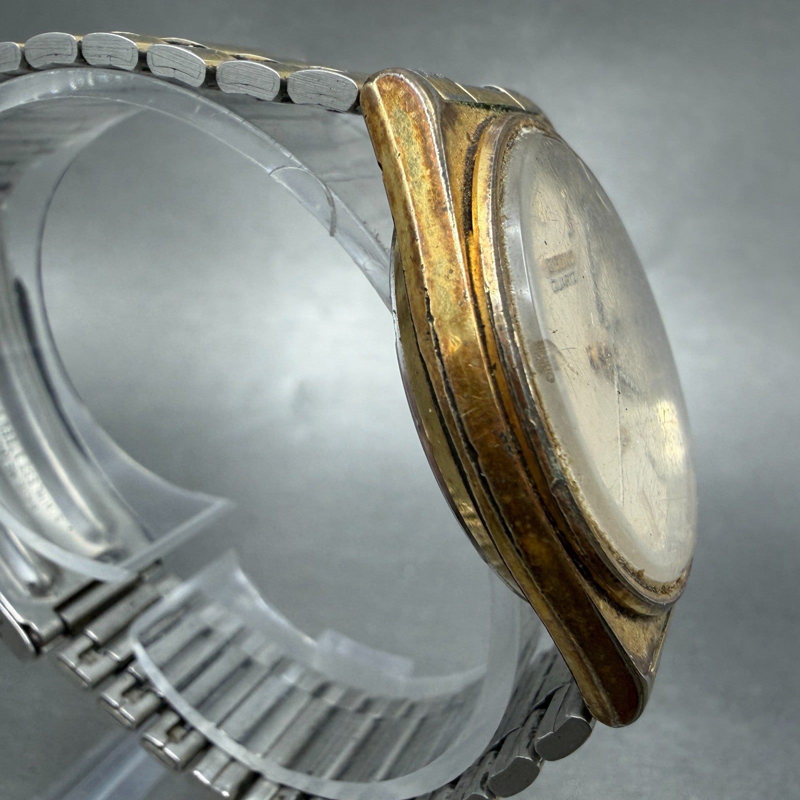 Seiko SQ Watch Men 35mm Cream Dial Gold Tone Daydate 8123-7239 PARTS4
