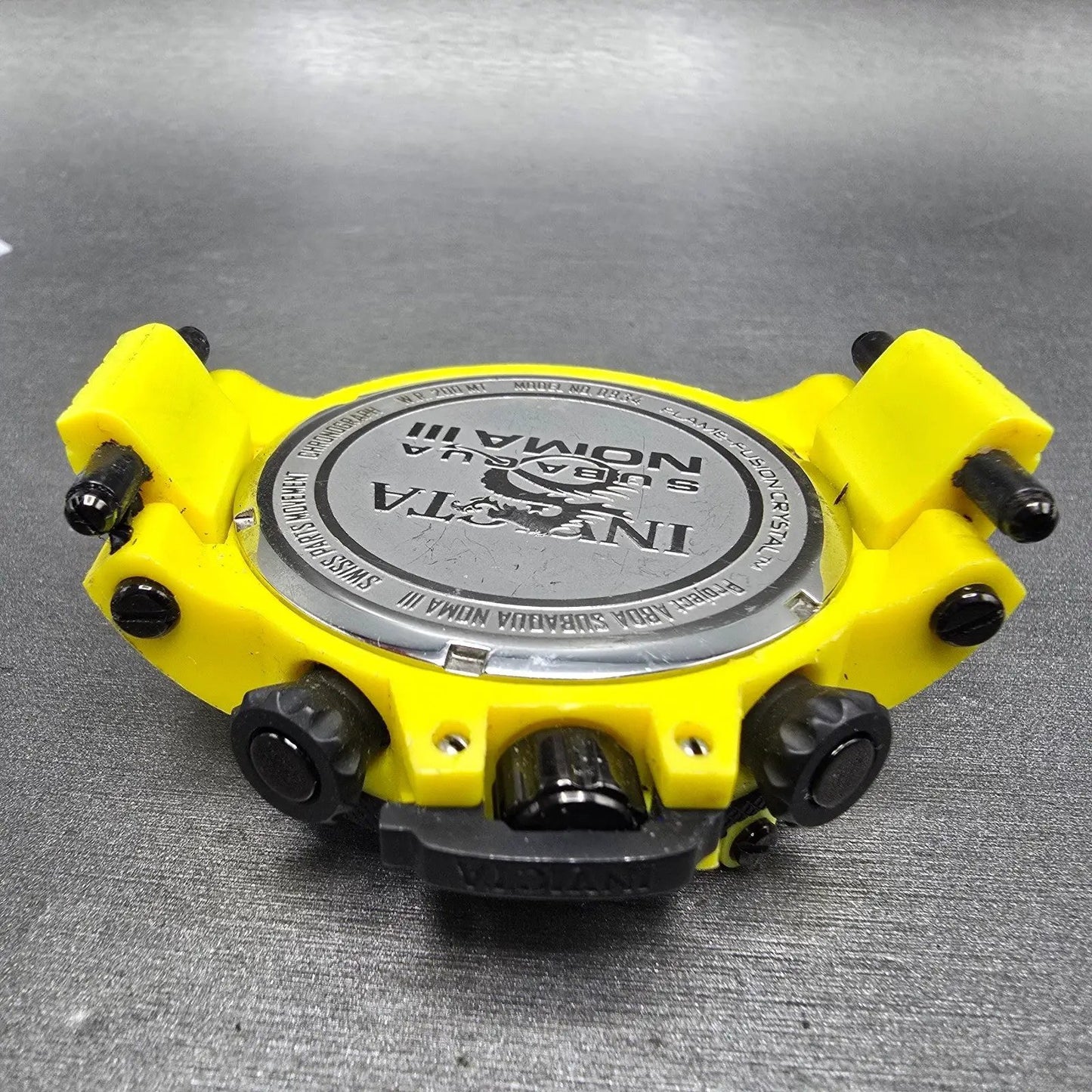 Invicta Sub Aqua Noma Chronograph Watch Men 50mm Yellow Dial Yellow Tone New Bat10