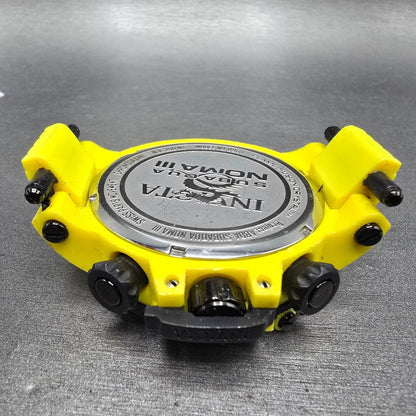 Invicta Sub Aqua Noma Chronograph Watch Men 50mm Yellow Dial Yellow Tone New Bat10
