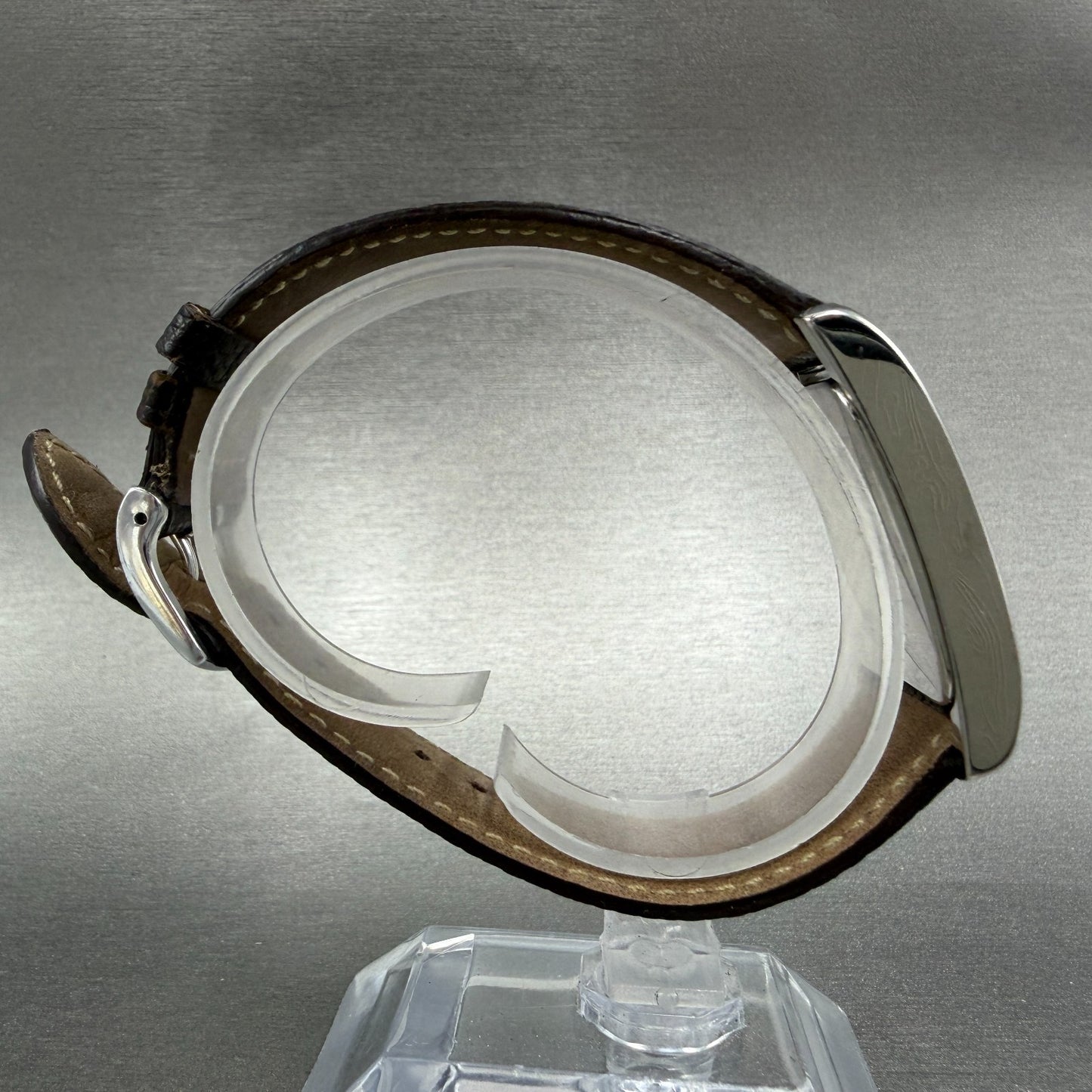 Baume & Mercier Hampton Watch Men 24mm Rose Dial Steel Small Seconds New Battery8