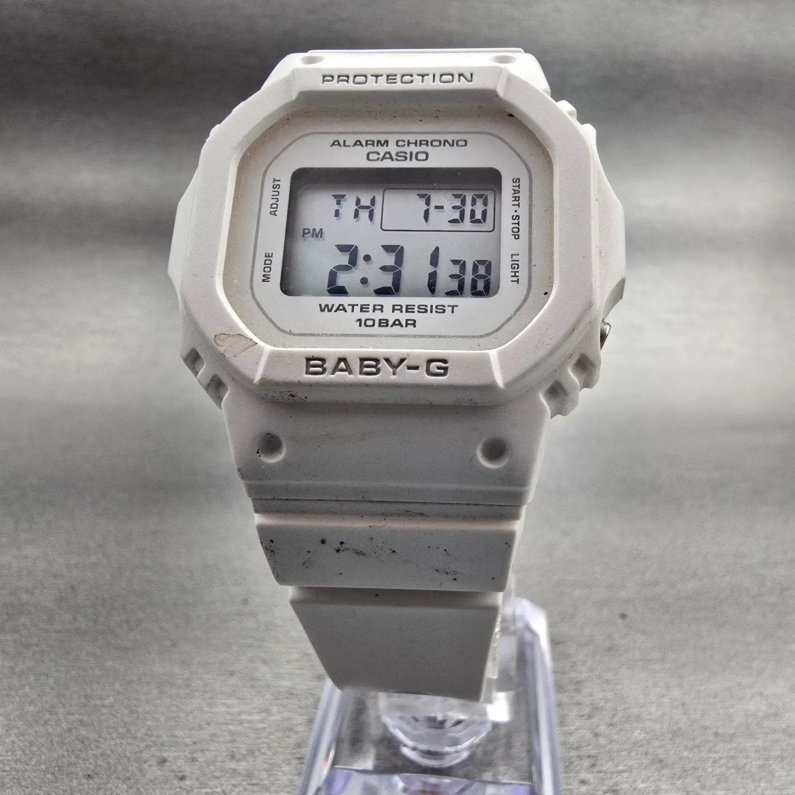 Casio Baby-G BGD-565 Watch Women 38mm White Dial White Chrono Alarm New Battery5