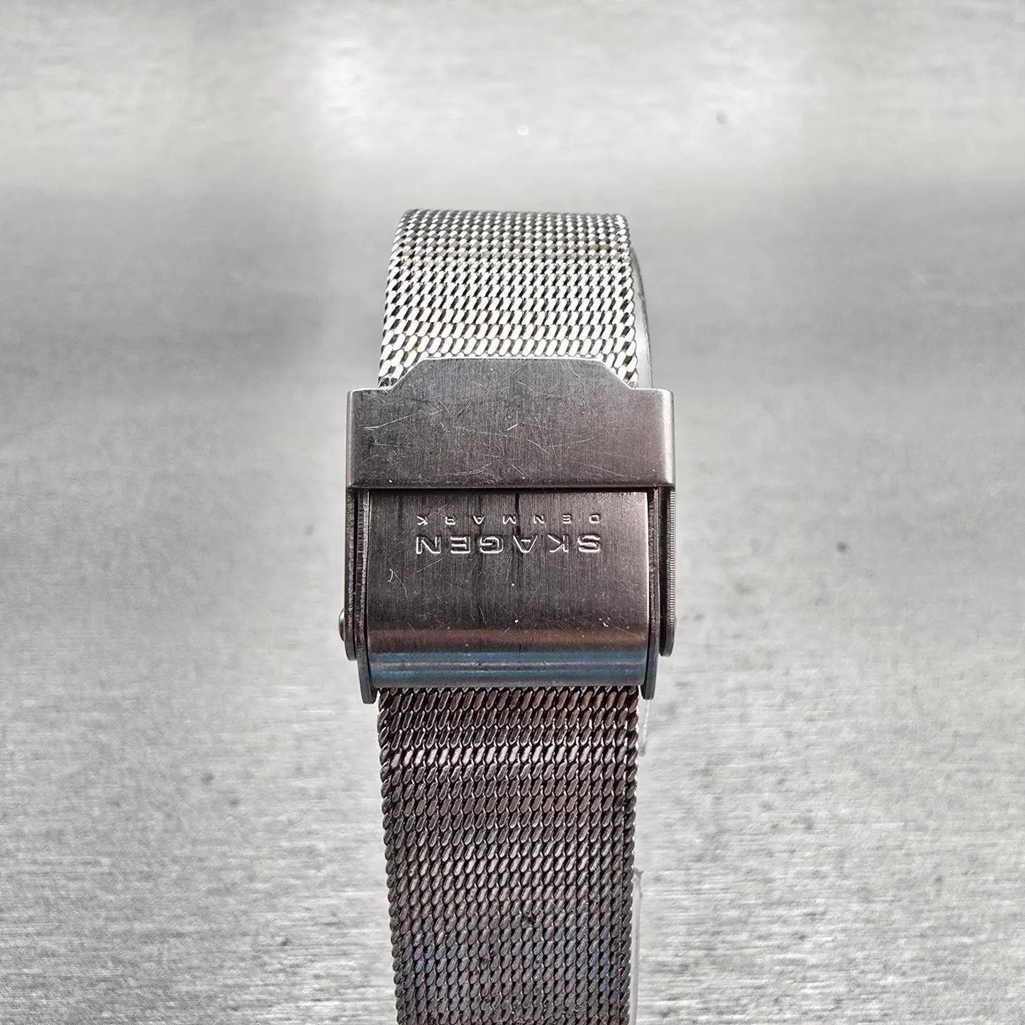 Skagen Watch Women 24mm MOP Dial Silver Tone Rectangle 396XSGS New Battery Mesh7