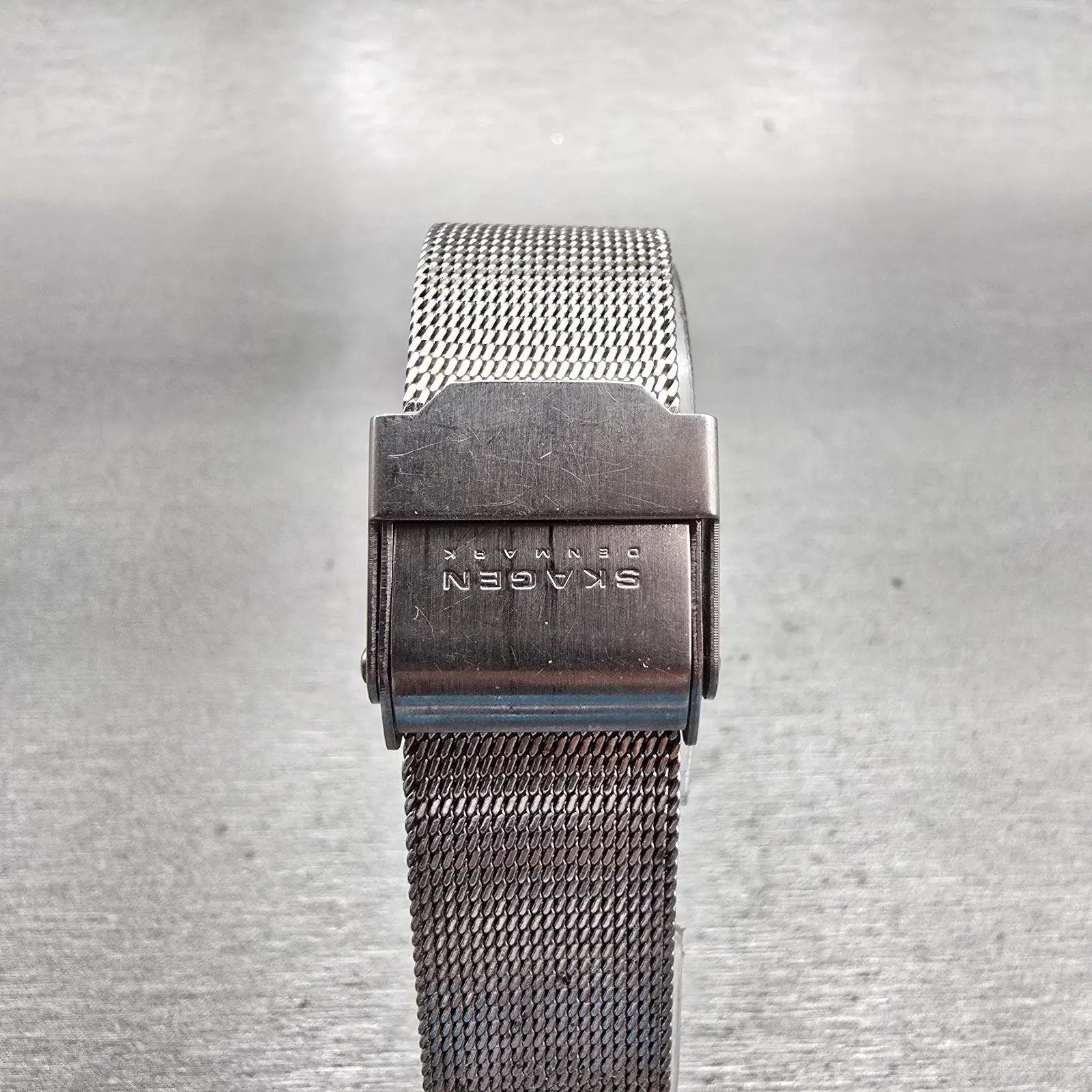 Skagen Watch Women 24mm MOP Dial Silver Tone Rectangle 396XSGS New Battery Mesh7