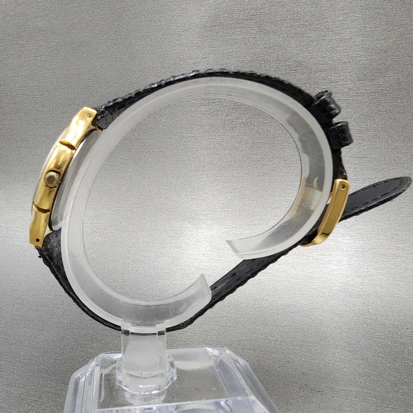Yves Saint Laurent Watch Women 30mm White Dial Gold Tone Round New Battery6