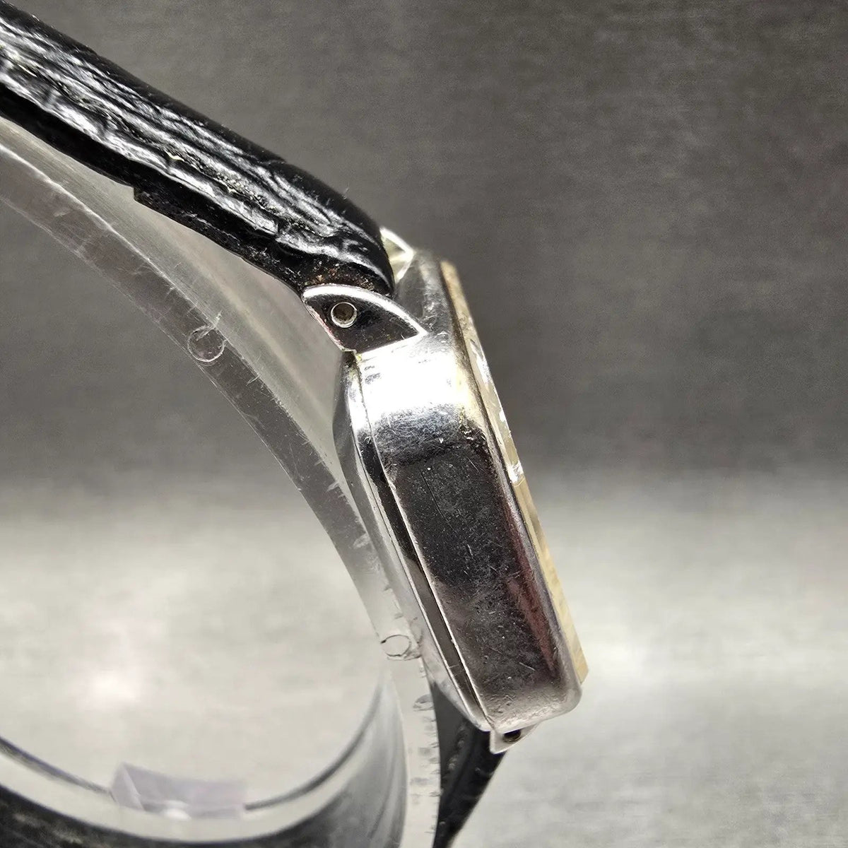 Seiko Watch Women 23mm Silver Dial Silver Tone Rectangle 16-5380 New Battery VTG3