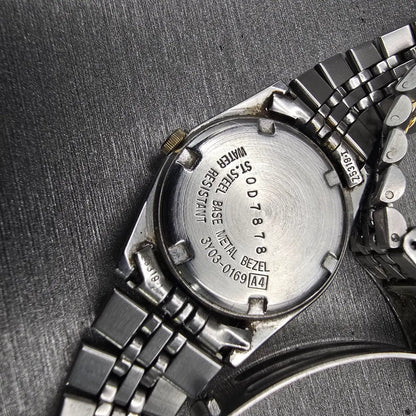 Seiko SQ Watch Women 24mm Silver Dial Two Tone Daydate Round 3Y03-0169 New Batt10