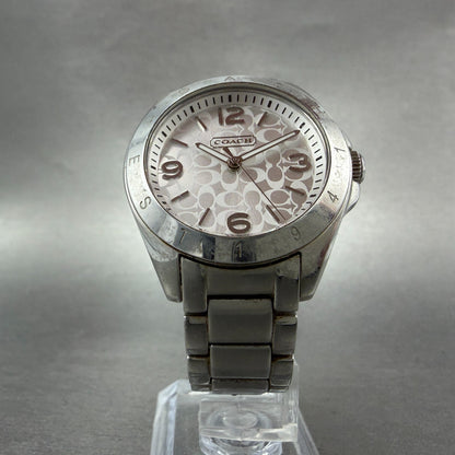 Coach Tristen Watch Women 34mm Silver Dial Silver  Round CA.67.7.14.0689 NewBatt5