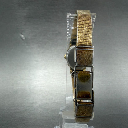 Seiko Watch Women 16mm Brown Dial Gold Tone Oval Vintage 5420-5159 New Battery7