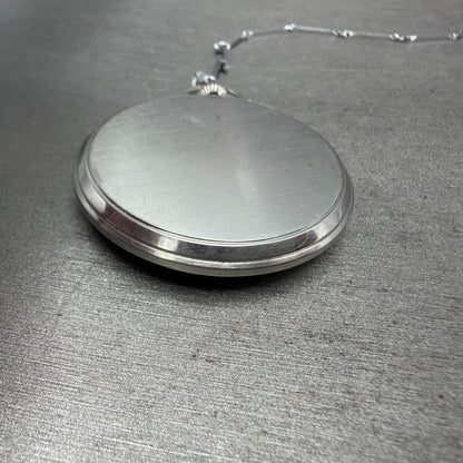 Tavannes pocket Watch 44mm White Dial Silver Tone 17 Jewels Manual Wind PARTS7