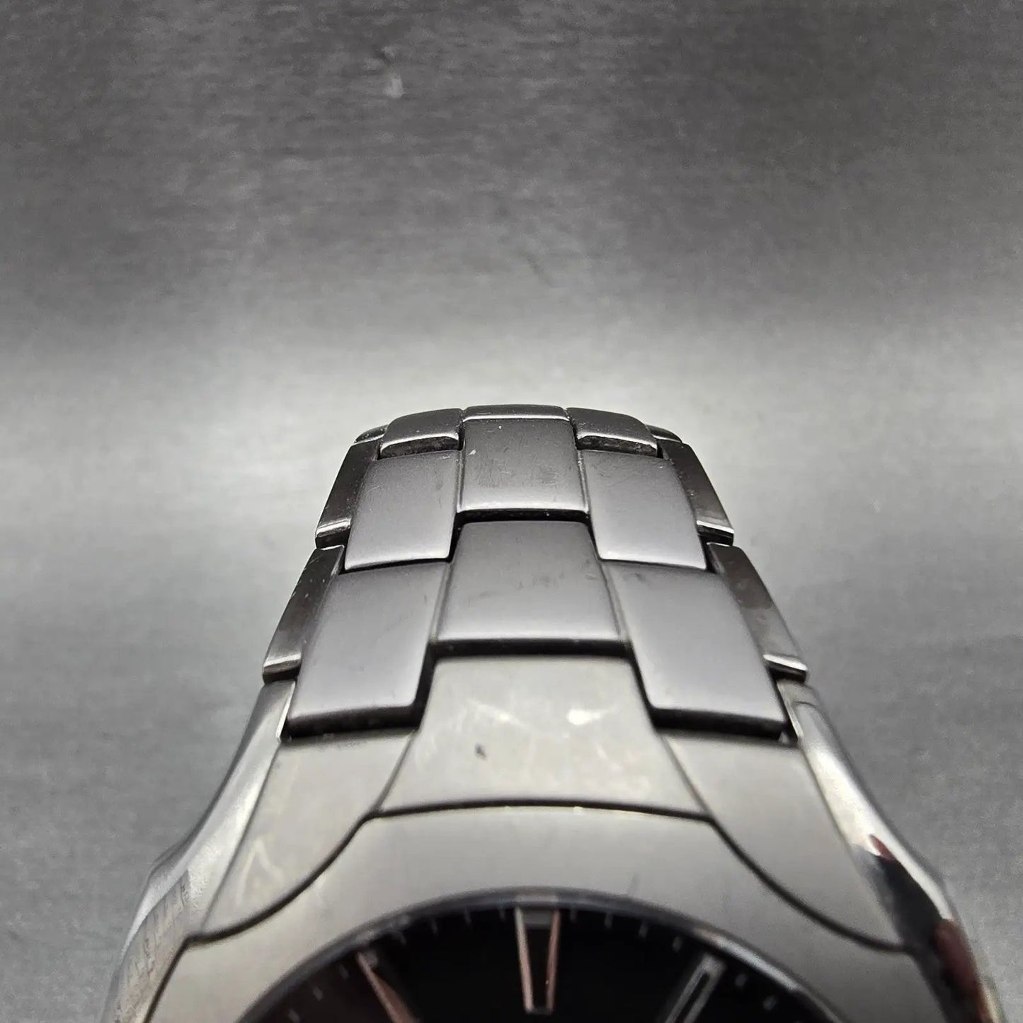 Citizen Eco-Drive Watch Men 38mm Black Dial Titanium Date E111-S049610 Runs GVHM4