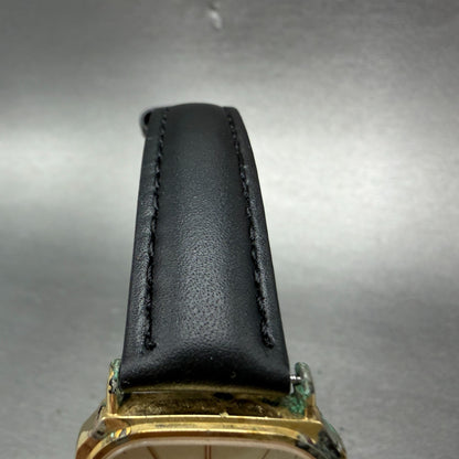 Seiko Watch Men 28mm Champange Dial Gold Tone Octagon  5P31-5270 New Battery4