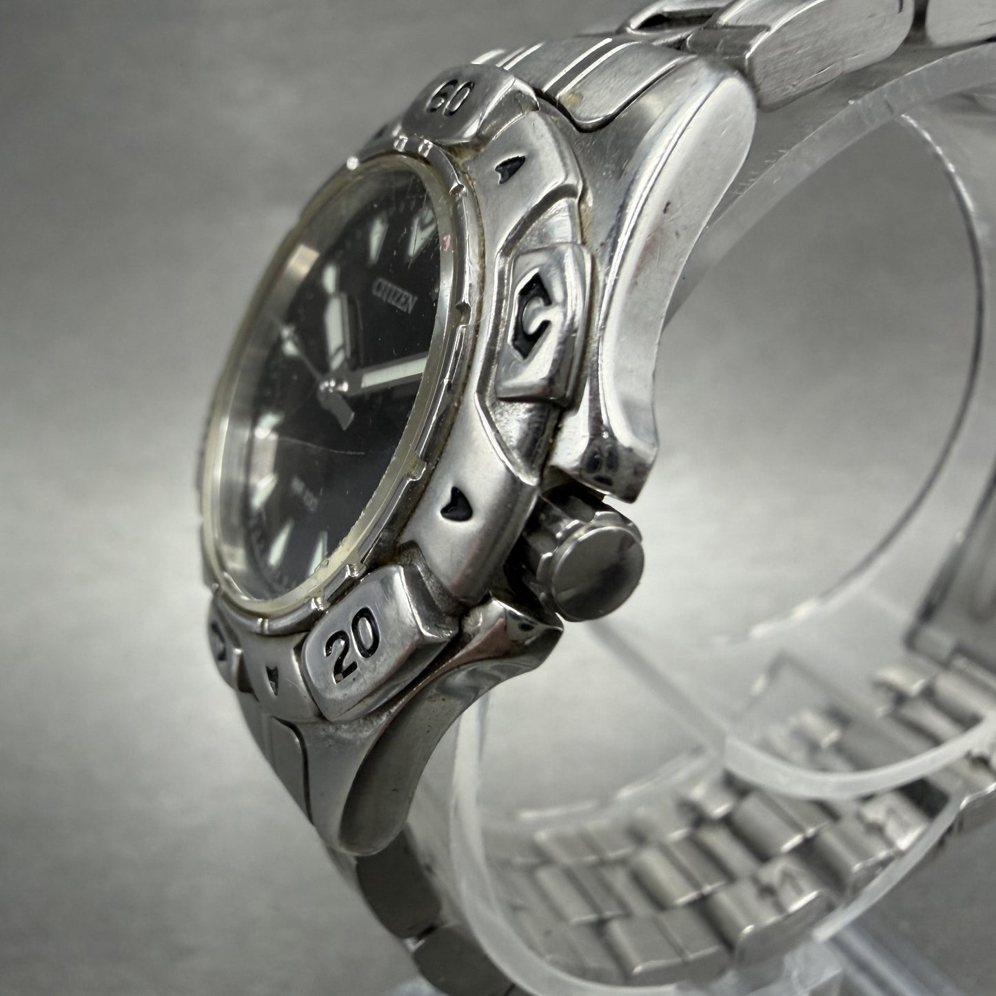 Citizen Dive Watch Women 28mm Black Dial Silver Tone Date 1012H22137 New Batt2