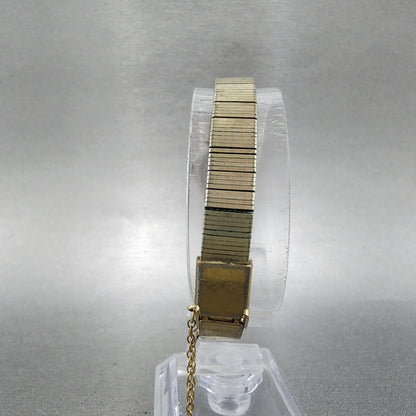 Seiko Watch Women 17mm Champagne Dial Gold Tone Manual 173440 Runs7