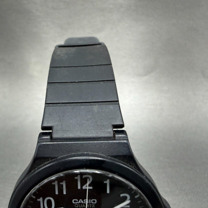 Casio Watch Men 43mm Black Dial Black Tone Round MW-240 New Batt Arabic Numerals4