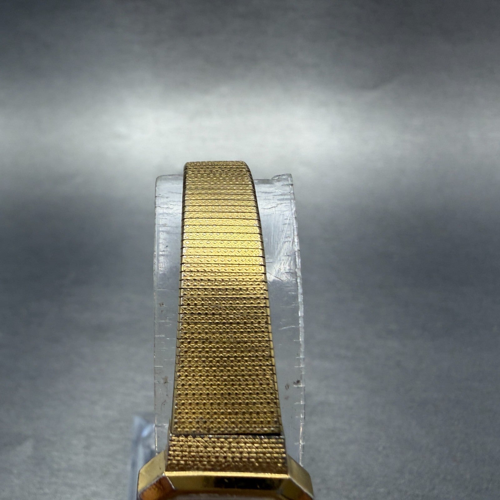 Seiko Watch Women 17mm Champagne Dial Gold Tone Octagon 4N00-5139 New Batt VTG 35