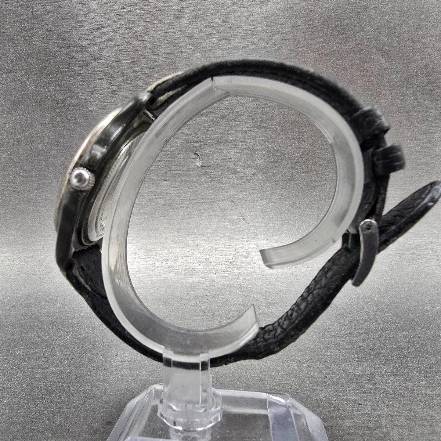 Victorinox Swiss Army Watch Men 38mm White Dial Black Tone Date Round PARTS6