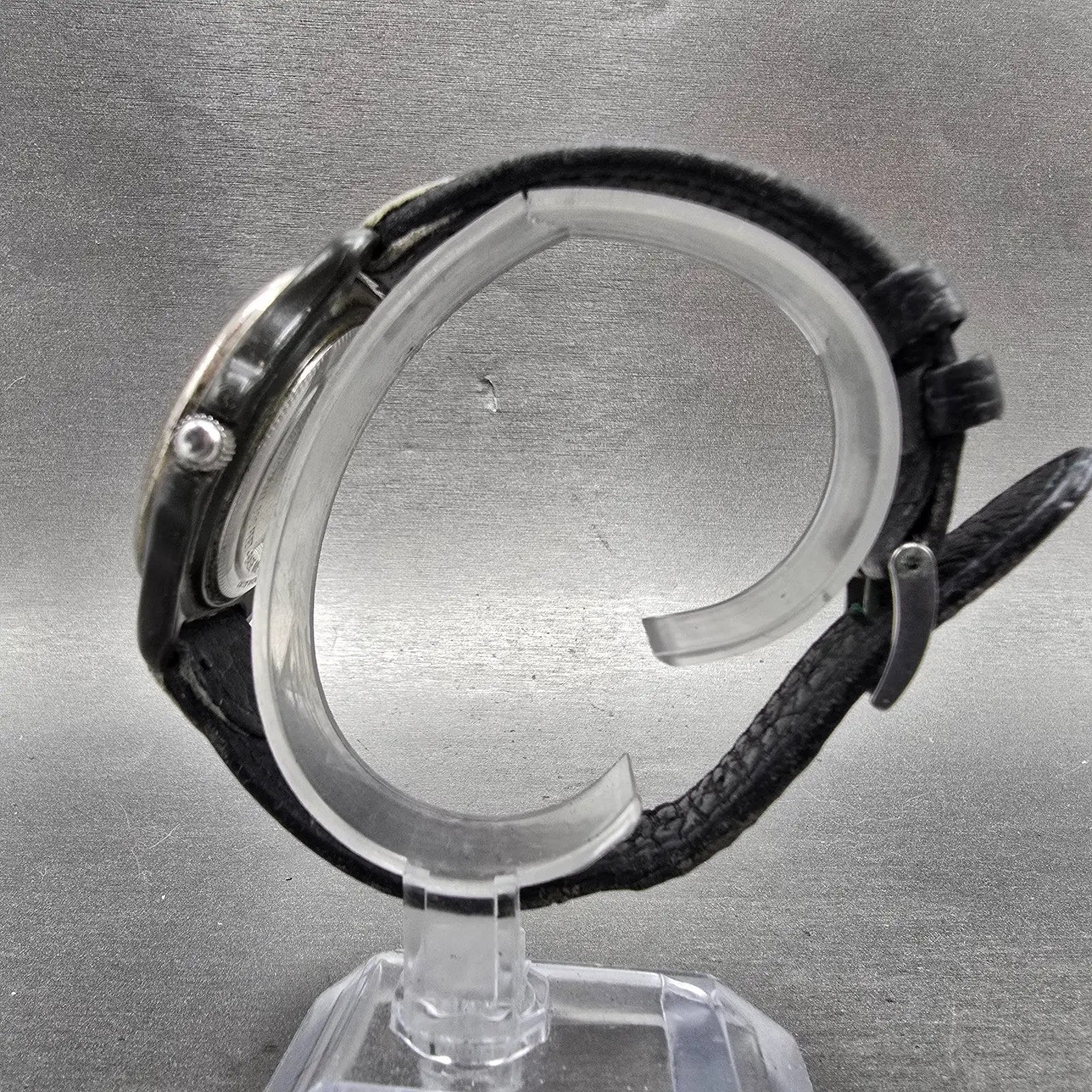 Victorinox Swiss Army Watch Men 38mm White Dial Black Tone Date Round PARTS6