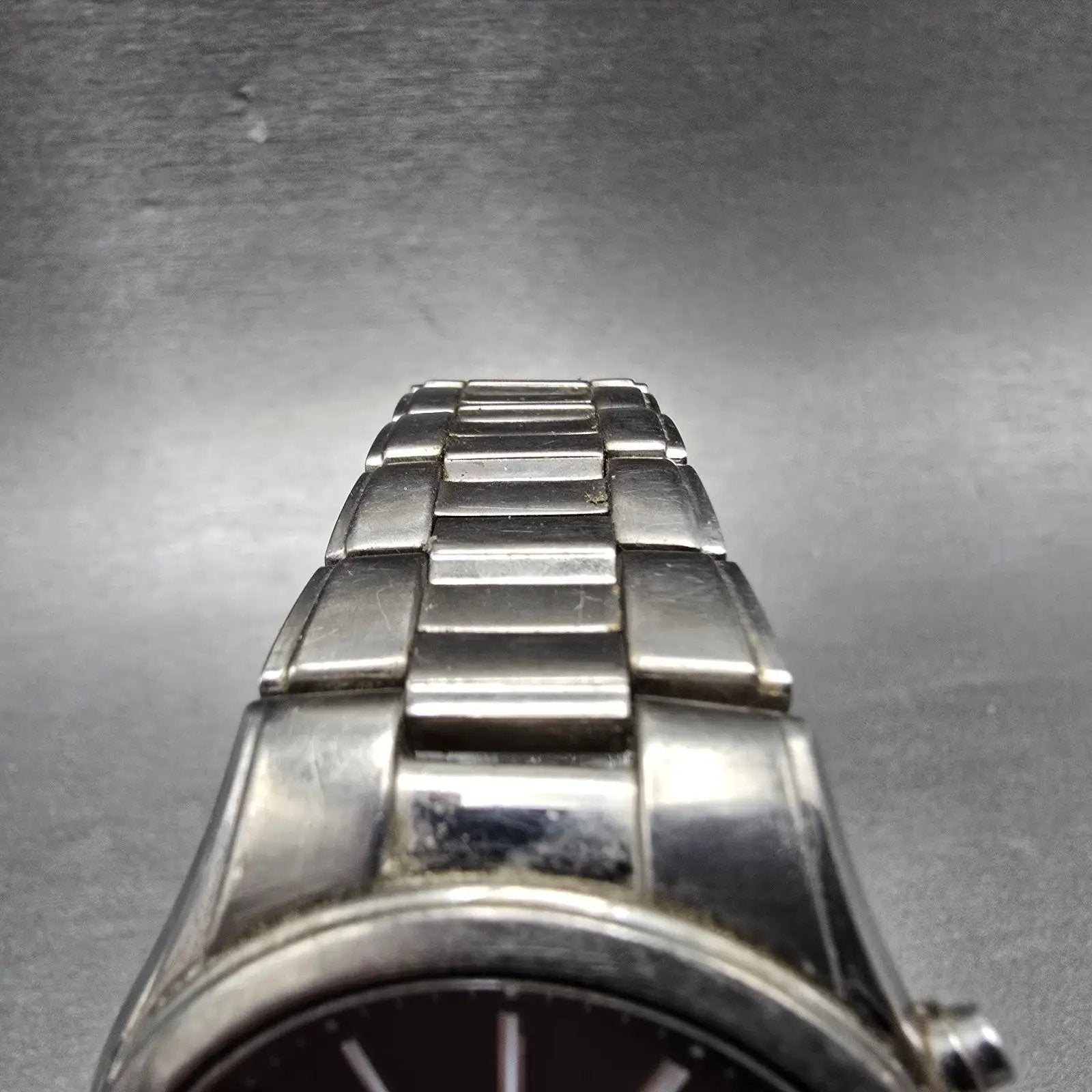 Seiko Solar Atomic Watch Men 38mm Black Dial Titanium Atomic Date 7B22 PARTS!!!!5