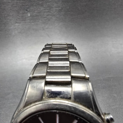 Seiko Solar Atomic Watch Men 38mm Black Dial Titanium Atomic Date 7B22 PARTS!!!!5