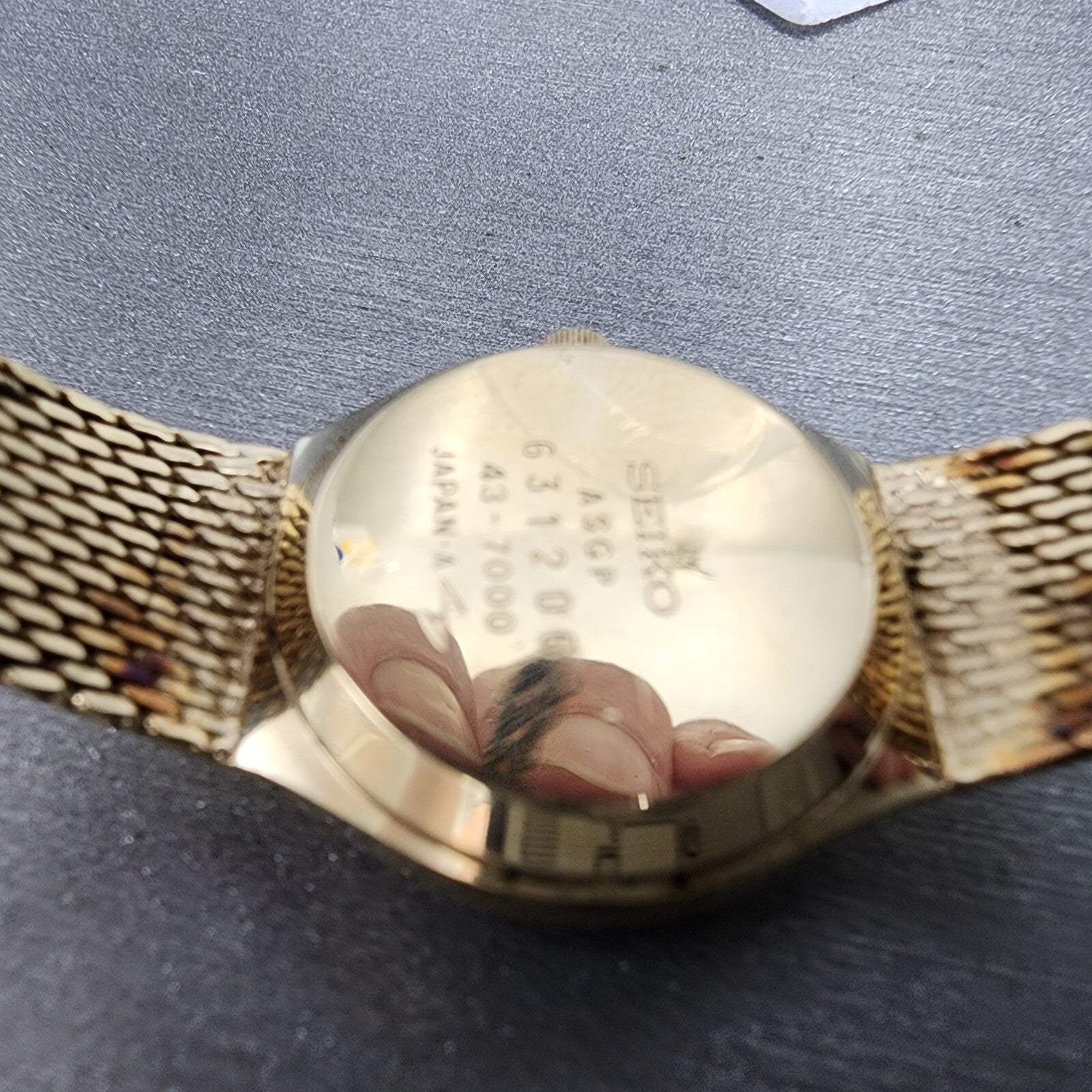 VTG Seiko Watch Women 22mm Brown Dial Gold plated Round 437000 New Battery10