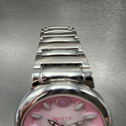 Philip Stein Fruitz Watch Women 38mm Pink Dial Stainless Steel Round New Battery4
