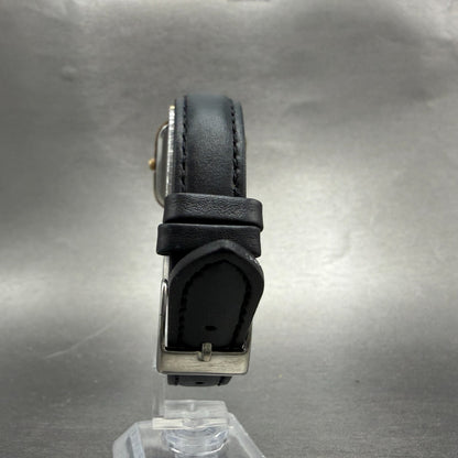 Seiko Tank Watch Men 27mm White Dial Gold Tone Square 6531-5130 New Battery 27