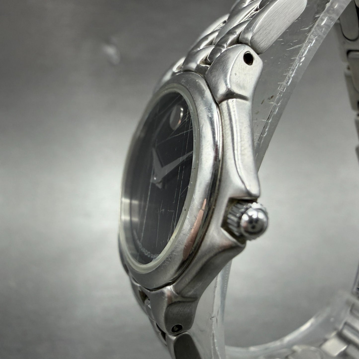 Movado Museum Watch Women 25mm Black Dial Steel Round 84-E4-9823 New Battery2