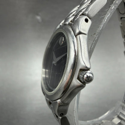 Movado Museum Watch Women 25mm Black Dial Steel Round 84-E4-9823 New Battery2