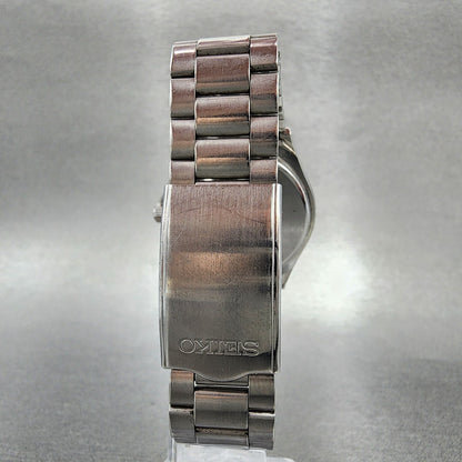 Seiko Spirit Watch Men 35mm White Dial Silver Tone Daydate 7n437000 New Battery6