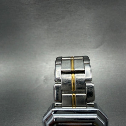 Rado Watch Women 26mm Orange Dial Silver Tone Octagon Manual Wind Runs VTG4