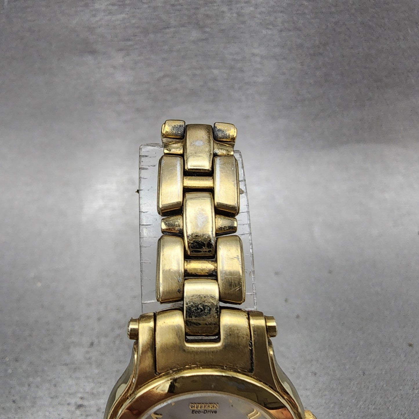Citizen EcoDrive Watch Women 26mm MOP Dial Gold Tone Round Runs E031S0218214