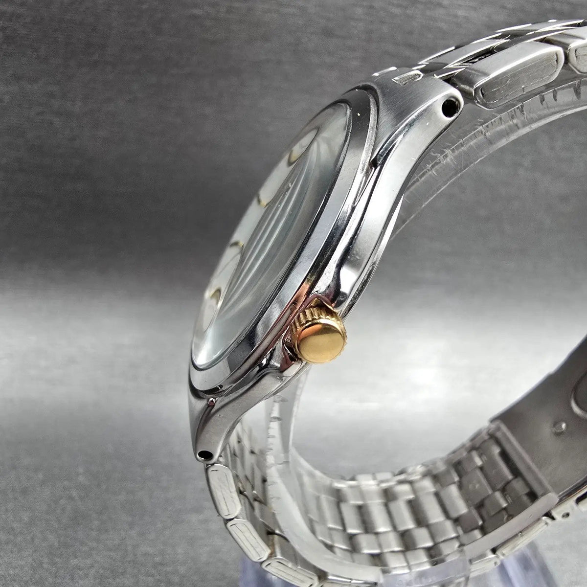Seiko Watch Men 34mm White Dial Silver Round 7N01-0DM0 New Battery Bracelet JDM2