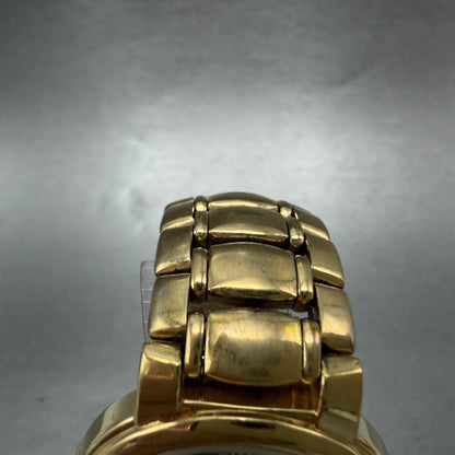 Seiko Watch Unisex 32mm Black Dial Gold Tone Date Round V722-6B10 New Battery4
