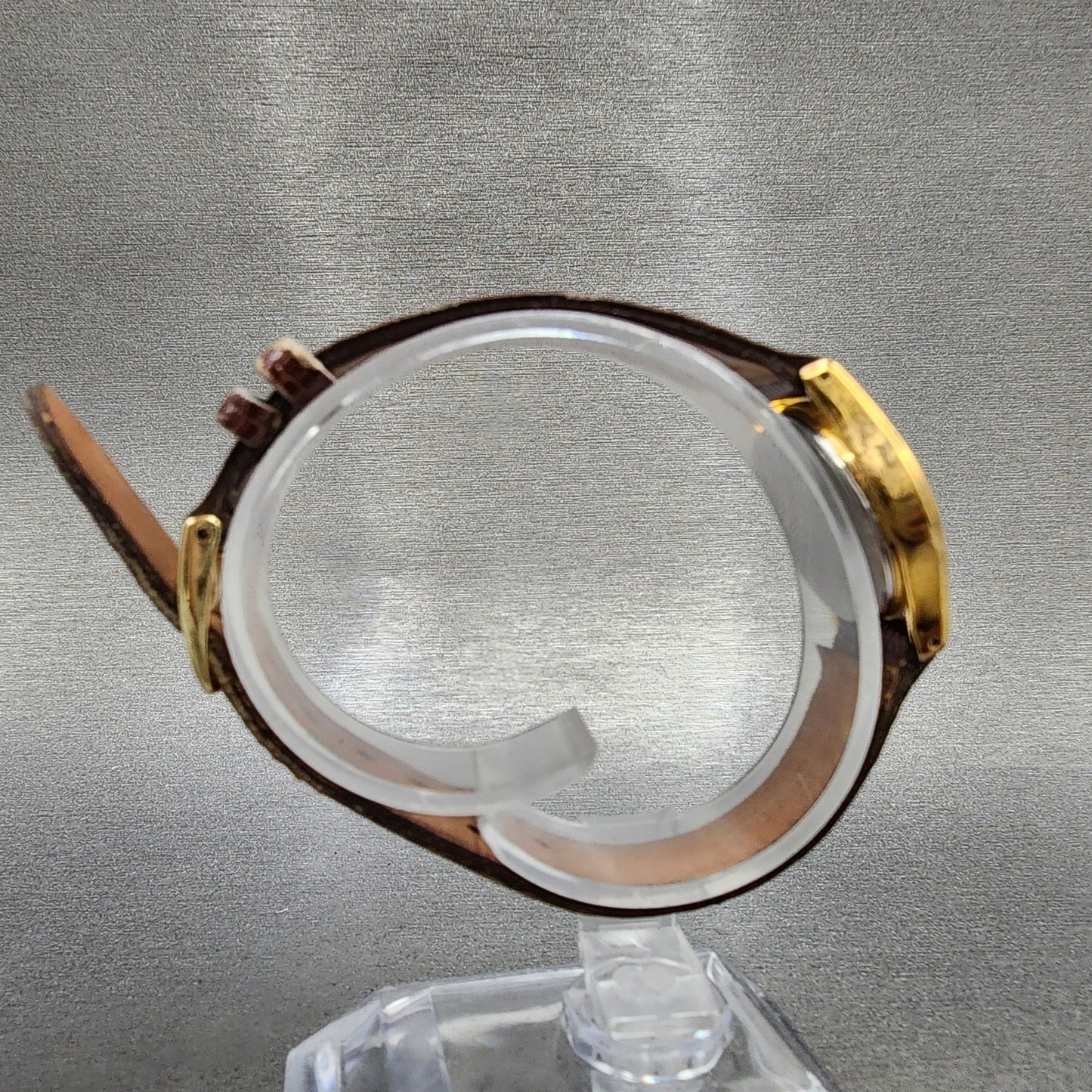 Seiko Watch Women 22mm Champagne Dial Gold Tone Daydate 7n836021 New Battery8