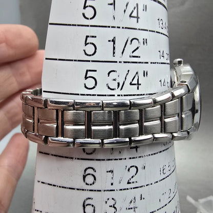 Citizen Eco-Drive Watch Women 26mm Black Dial Silver Tone Date E011-S058503 Runs10