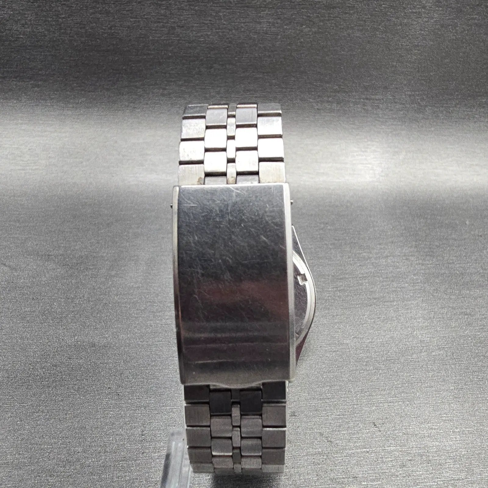 Seiko Alba Watch Men 34mm Silver Dial Silver Tone Daydate Y143-8280 New Battery7