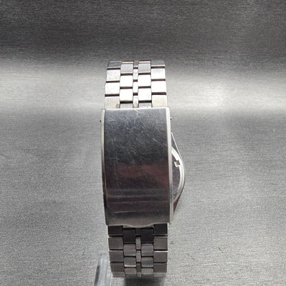 Seiko Alba Watch Men 34mm Silver Dial Silver Tone Daydate Y143-8280 New Battery7