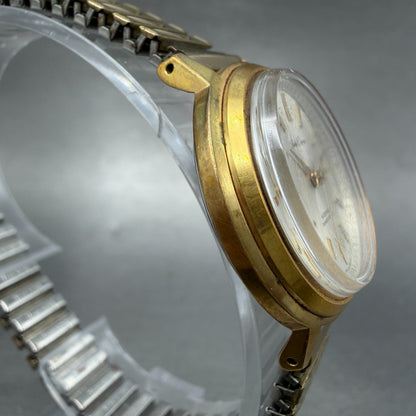 Seiko Chorus Watch Women 29mm Silver Dial Gold Tone Manual 2104-0080 Runs VTG3