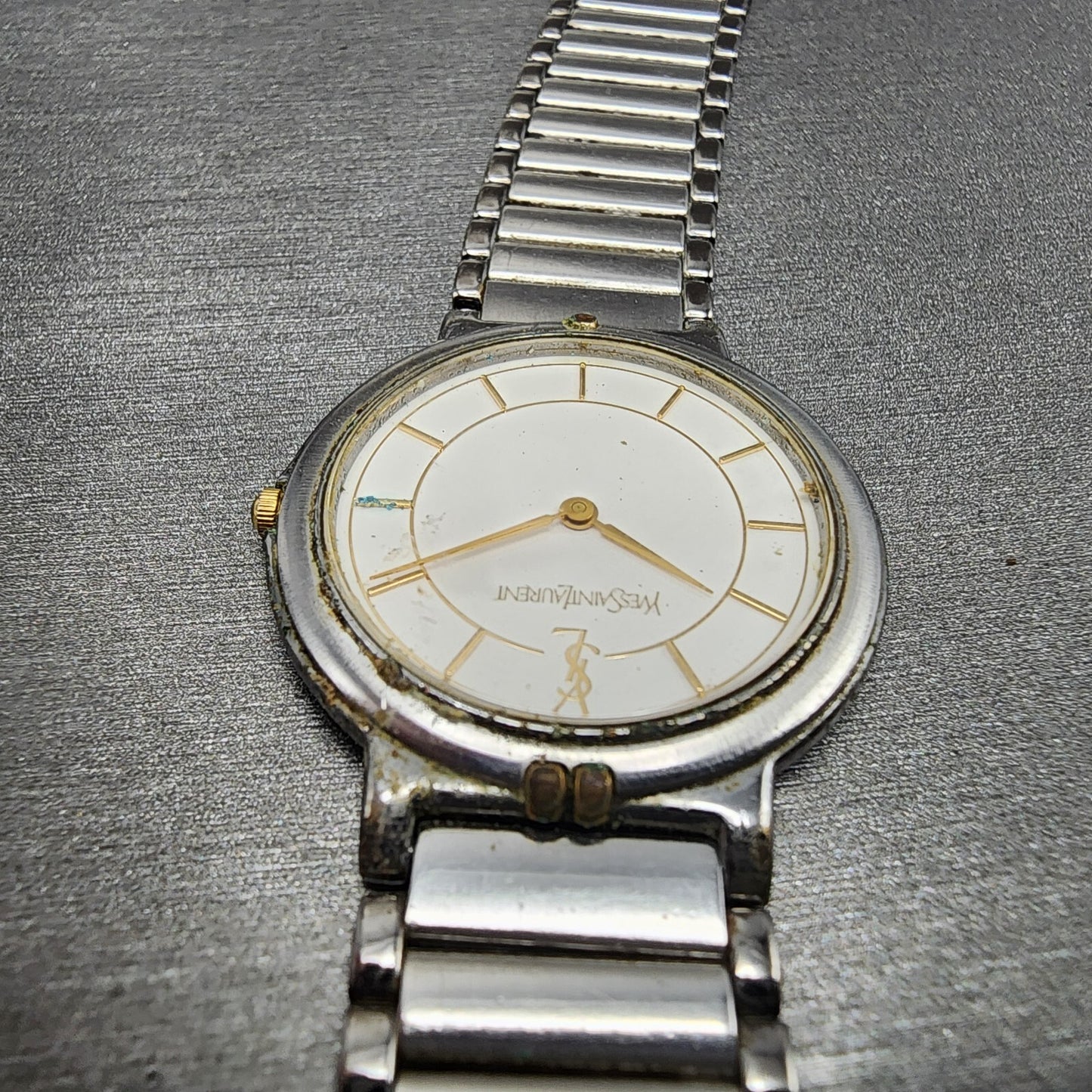 Yves Saint Laurent Watch Women 30mm White Dial Two Tone 2823268458 PARTS5